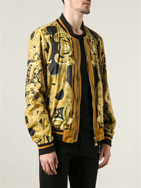 herren jacke versace|versace bomber jacket.